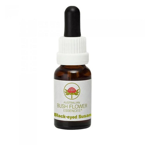 Black-eyed Susan Australian Bush Flower Essence from Align Your Vibe – a natural remedy for stress relief, mindfulness, and inner peace.