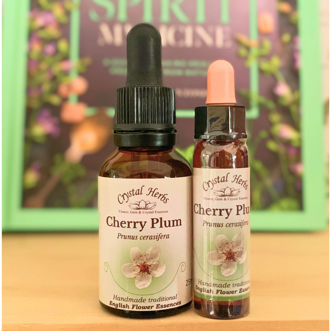 Cherry Plum Bach Flower Essence – a gentle remedy for fear of losing control, supporting emotional balance, inner calm, and trust in one's own stability.