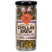 Load image into Gallery viewer, Mindful Foods Chillax Brew loose leaf tea from Align Your Vibe – a soothing organic herbal tea to relax the nervous system.
