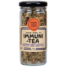 Load image into Gallery viewer, Mindful Foods ImmuniTea loose leaf tea from Align Your Vibe – a natural immune boosting herbal blend for seasonal wellbeing.