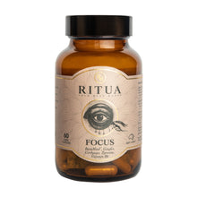 Load image into Gallery viewer, Ritua Focus natural nootropic supplement with Bacopa, Ginkgo Biloba, Cordyceps, L-Tyrosine and Vitamin B6 – 60 capsules