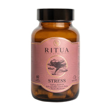 Load image into Gallery viewer, Ritua Stress natural stress support supplement with Ashwagandha, Reishi Mushroom, Lemon Balm and Saffron – 60 capsules