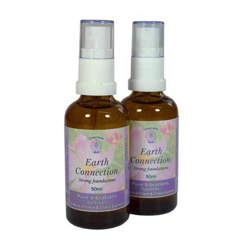 Align Your Vibe Earth Connection Spray – grounding aura mist with flower and crystal essences for energetic stability, presence, and Earth connection.