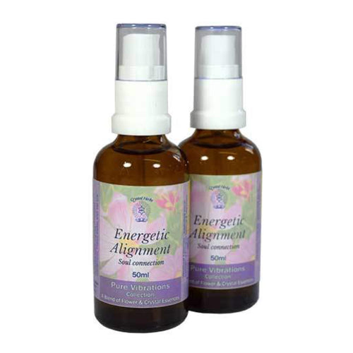 Align Your Vibe Energetic Alignment Spray – aura mist with flower and crystal essences for chakra alignment, spiritual clarity, and energy harmony.
