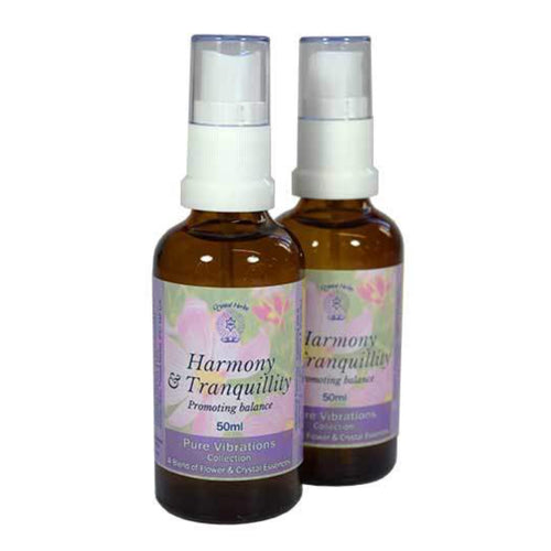 Align Your Vibe Harmony & Tranquillity Spray – calming aura mist with flower and crystal essences for emotional balance, stress relief, and inner peace.